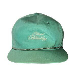 Colonial Williamsburg Vintage Rope Hat Cap Adult One Size Strapback Teal Blue